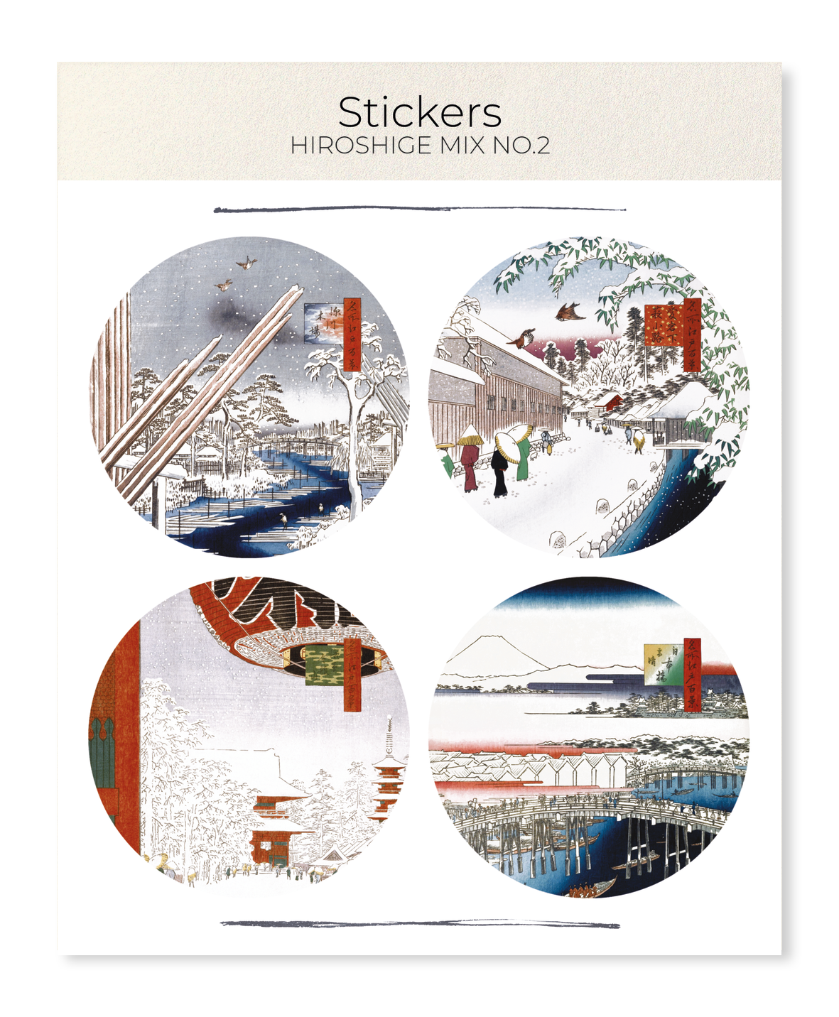 Ezen Designs - HIROSHIGE MIX NO.2 - Sticker Set