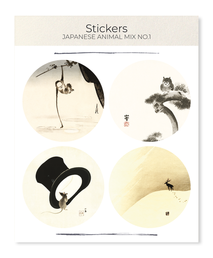 Ezen Designs - JAPANESE ANIMAL MIX NO.1 - Sticker Set