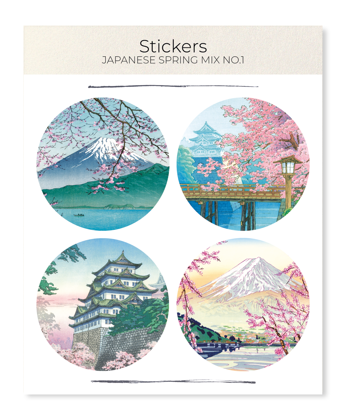 Ezen Designs - JAPANESE SPRING MIX NO.1 - Sticker Set
