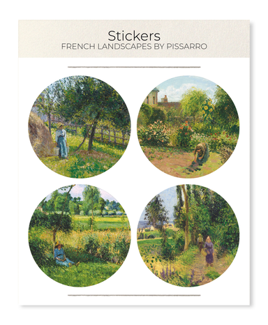 Ezen Designs - French Landscapes by Pissarro - Sticker Set