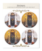 Ezen Designs - Christmas at 221B Baker Street Day and Night - Sticker Set