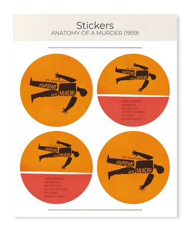 Ezen Designs - Anatomy of a murder (1959) - Sticker Set