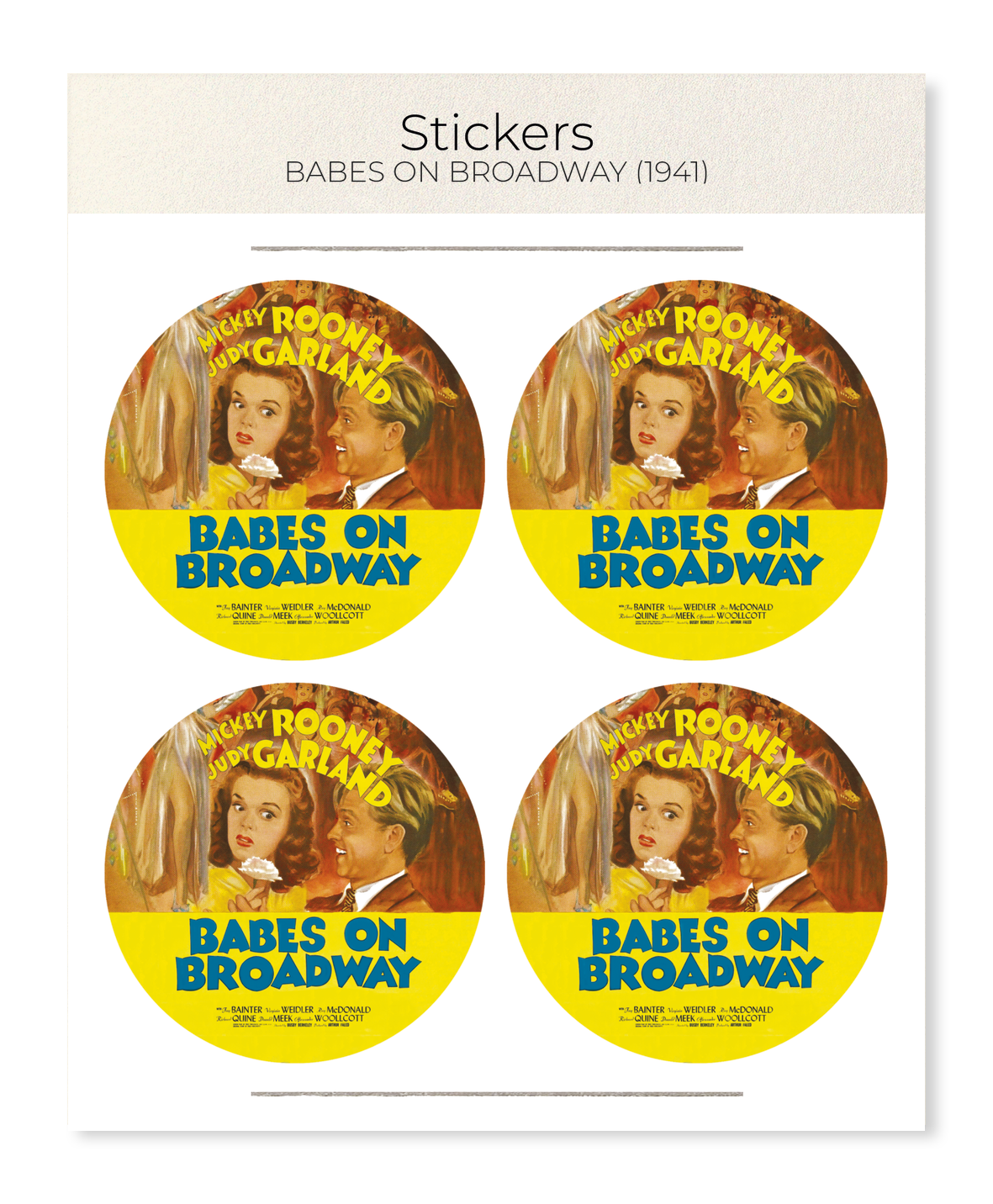 Ezen Designs - Babes on broadway (1941) - Sticker Set