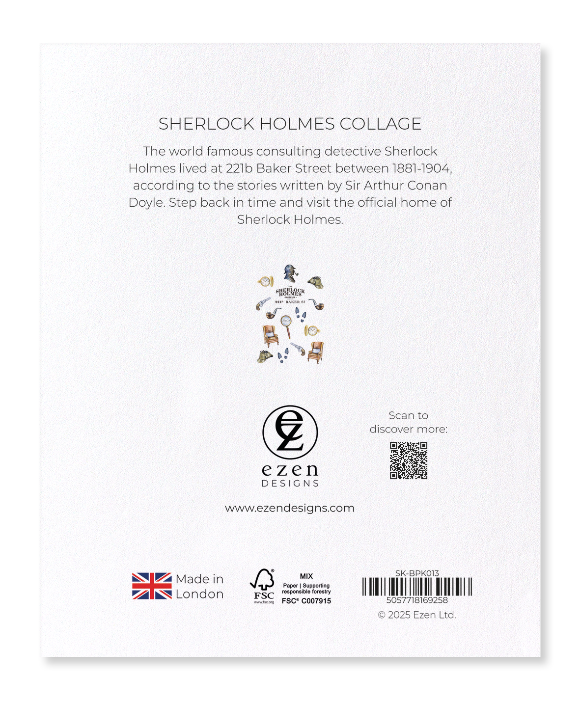 Ezen Designs - Sherlock Holmes collage - Sticker Set