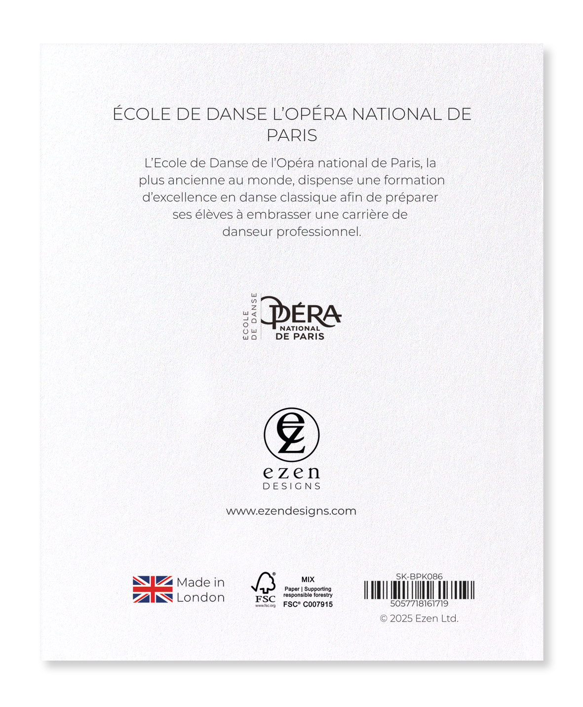 Ezen Designs - ÉCOLE DE DANSE L’OPÉRA NATIONAL DE PARIS - Sticker Set