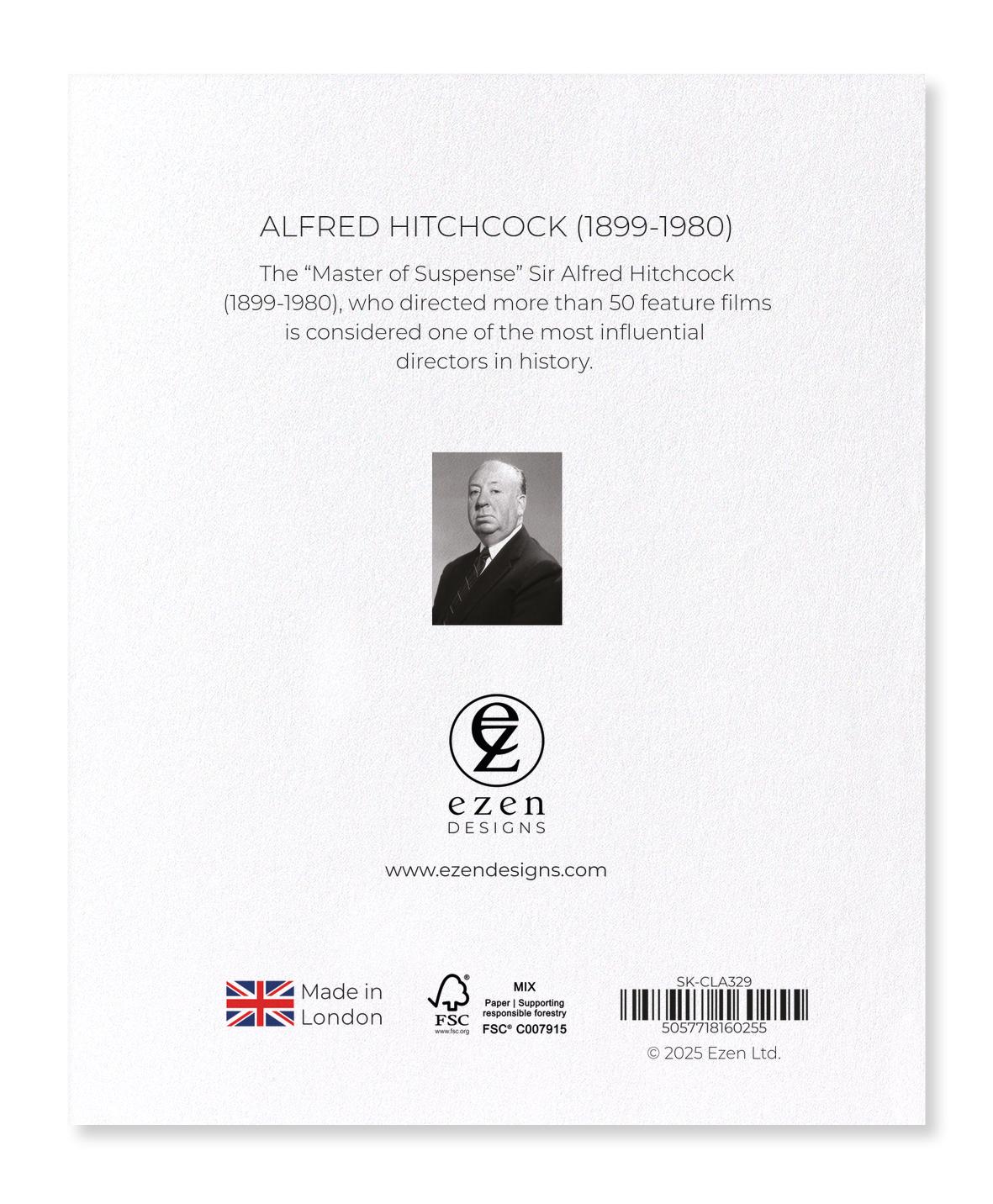 Ezen Designs - Alfred Hitchcock (1899-1980) - Sticker Set