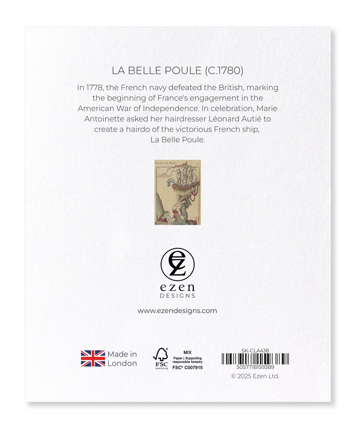 Ezen Designs - La Belle Poule (c.1780) - Sticker Set