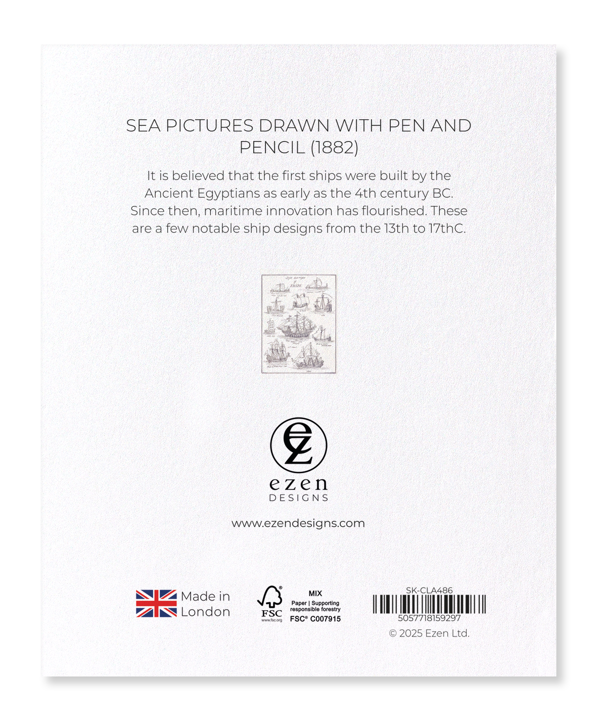 Ezen Designs - Sea Pictures Drawn with Pen and Pencil (1882) - Sticker Set