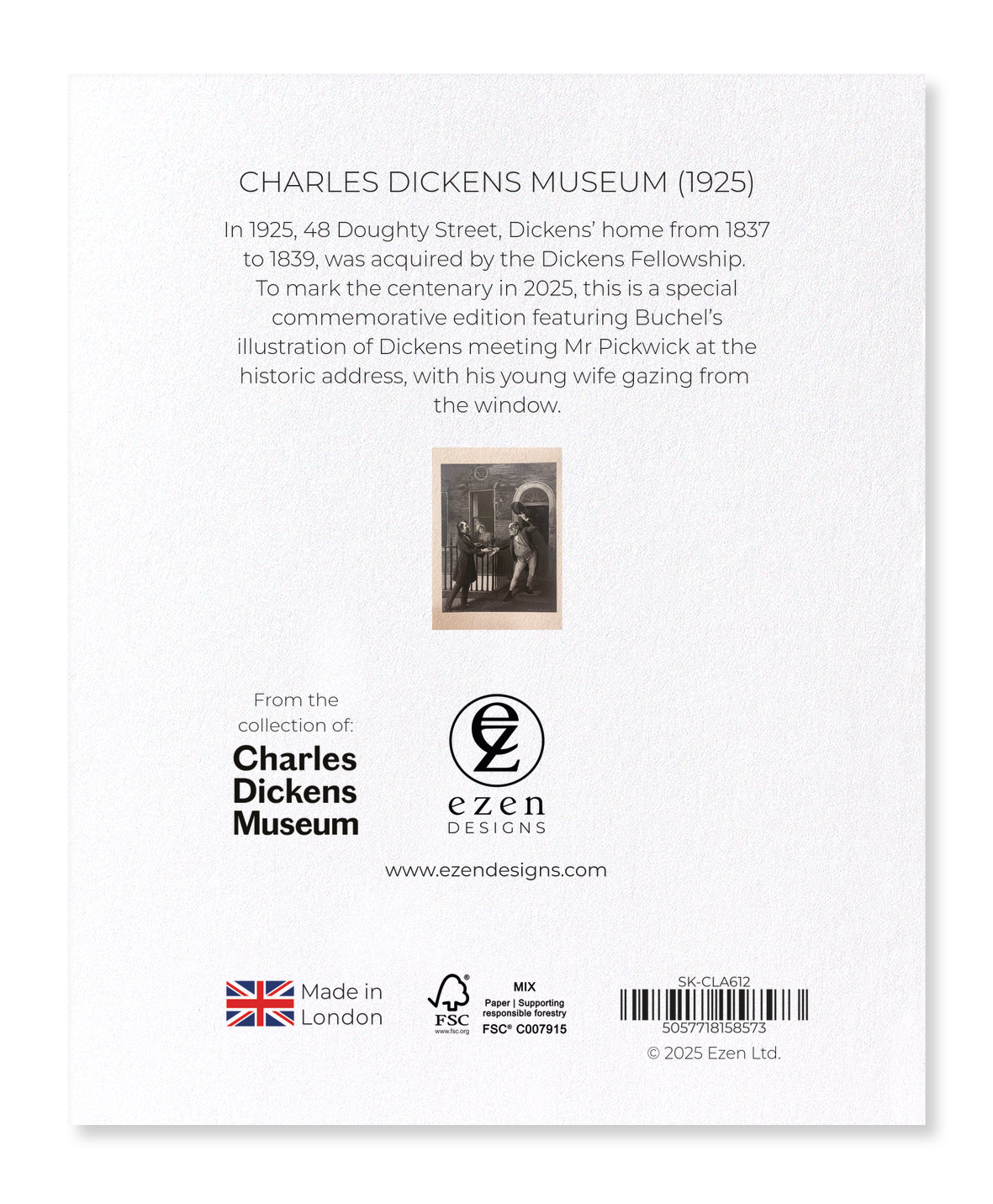 Ezen Designs - Charles Dickens Museum (1925) - Sticker Set