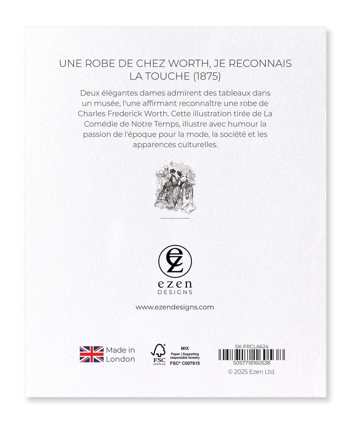 Ezen Designs - Une Robe de Chez Worth, je reconnais la touche (1875) - Sticker Set