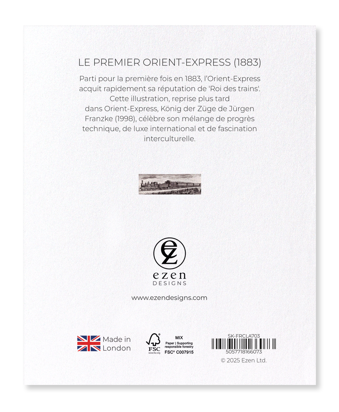 Ezen Designs - Le premier Orient-Express (1883) - Sticker Set