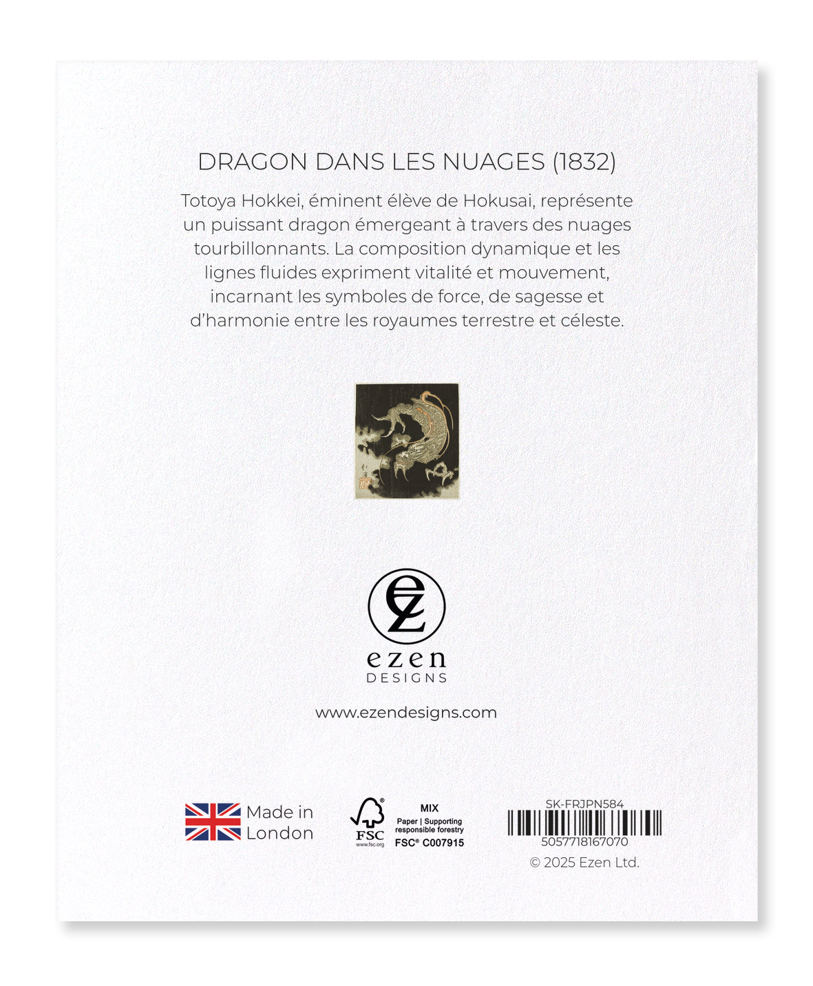Ezen Designs - Dragon dans les nuages (1832) - Sticker Set