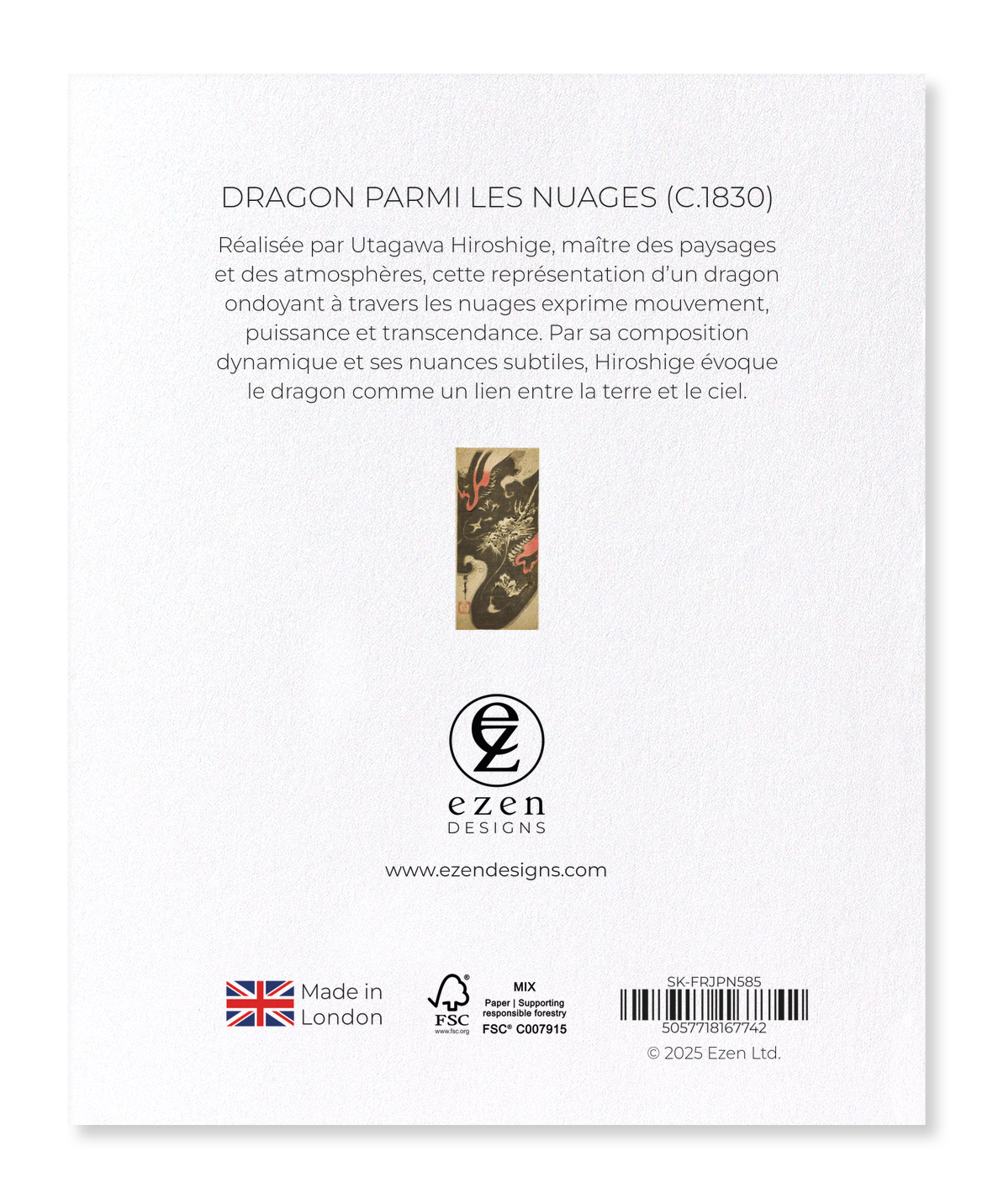 Ezen Designs - Dragon parmi les nuages (c.1830) - Sticker Set