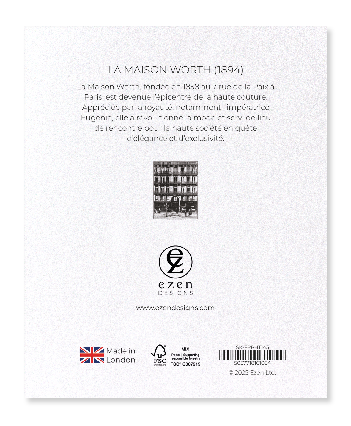 Ezen Designs - La Maison Worth (1894) - Sticker Set