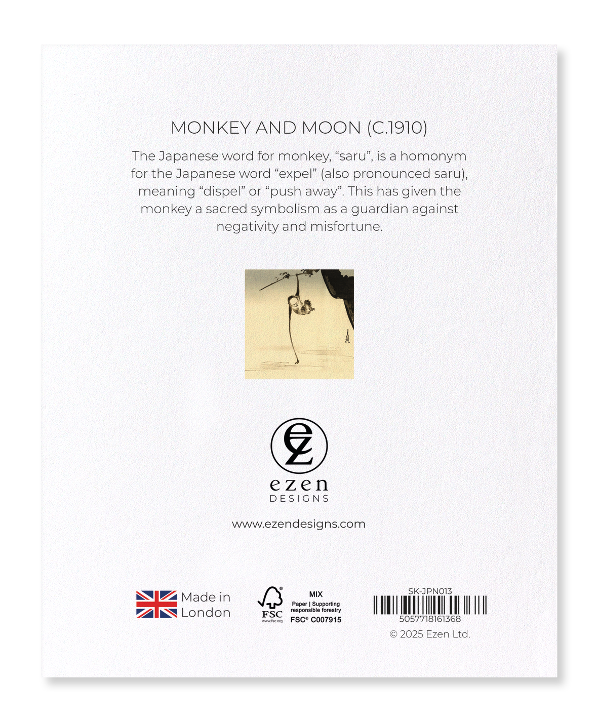 Ezen Designs - Monkey and moon (c.1910) - Sticker Set