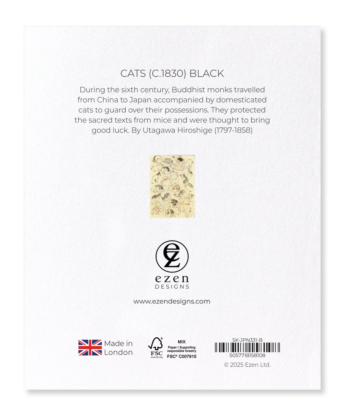 Ezen Designs - CATS (C.1830) BLACK - Sticker Set