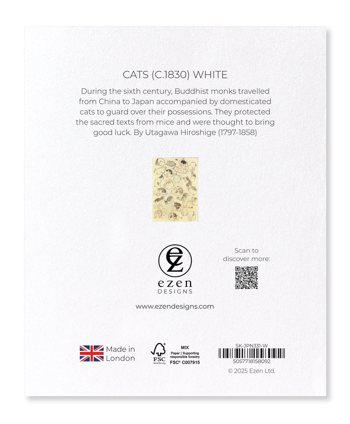 Ezen Designs - CATS (C.1830) WHITE - Sticker Set