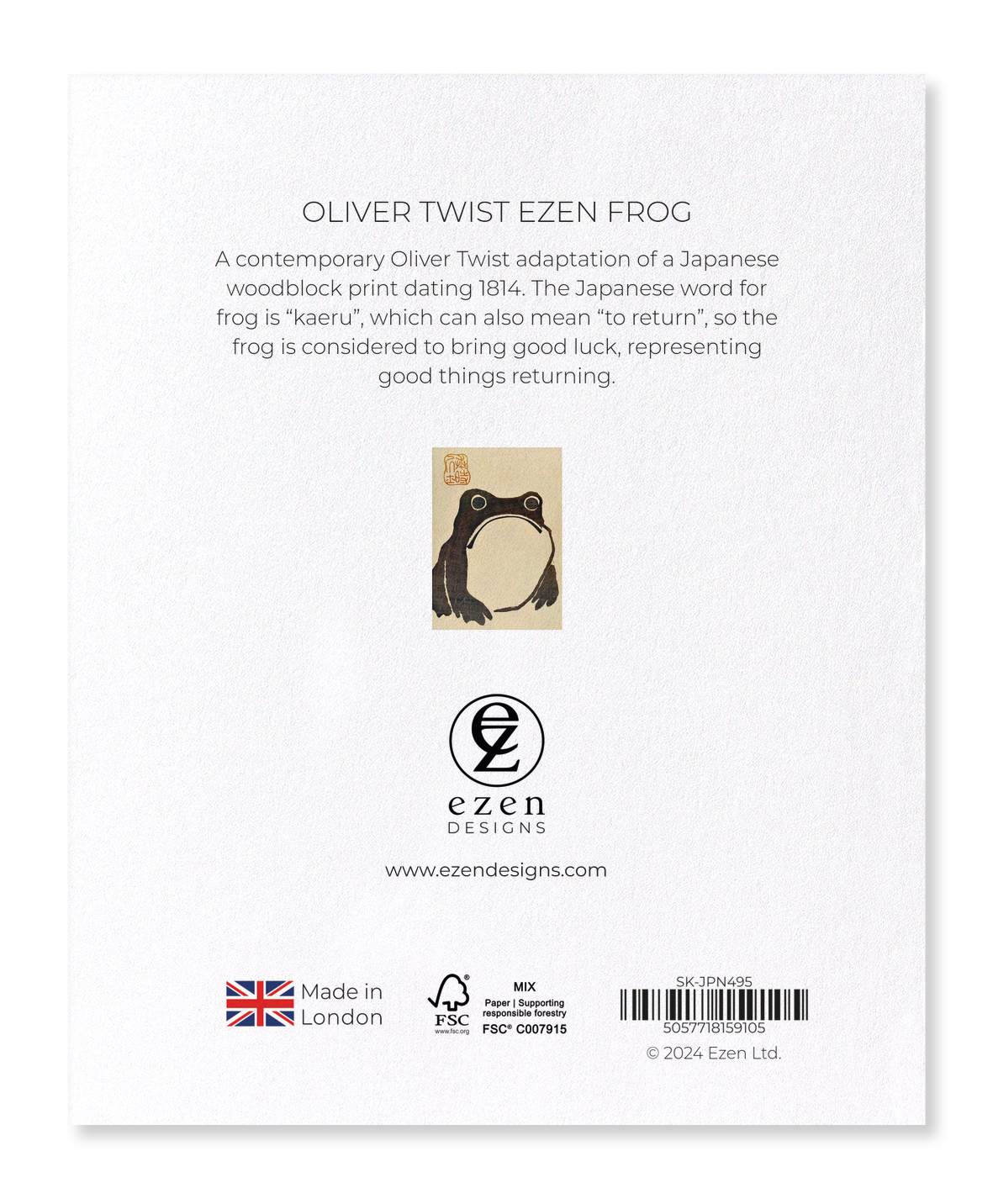 Ezen Designs - Oliver Twist Ezen Frog - Sticker Set