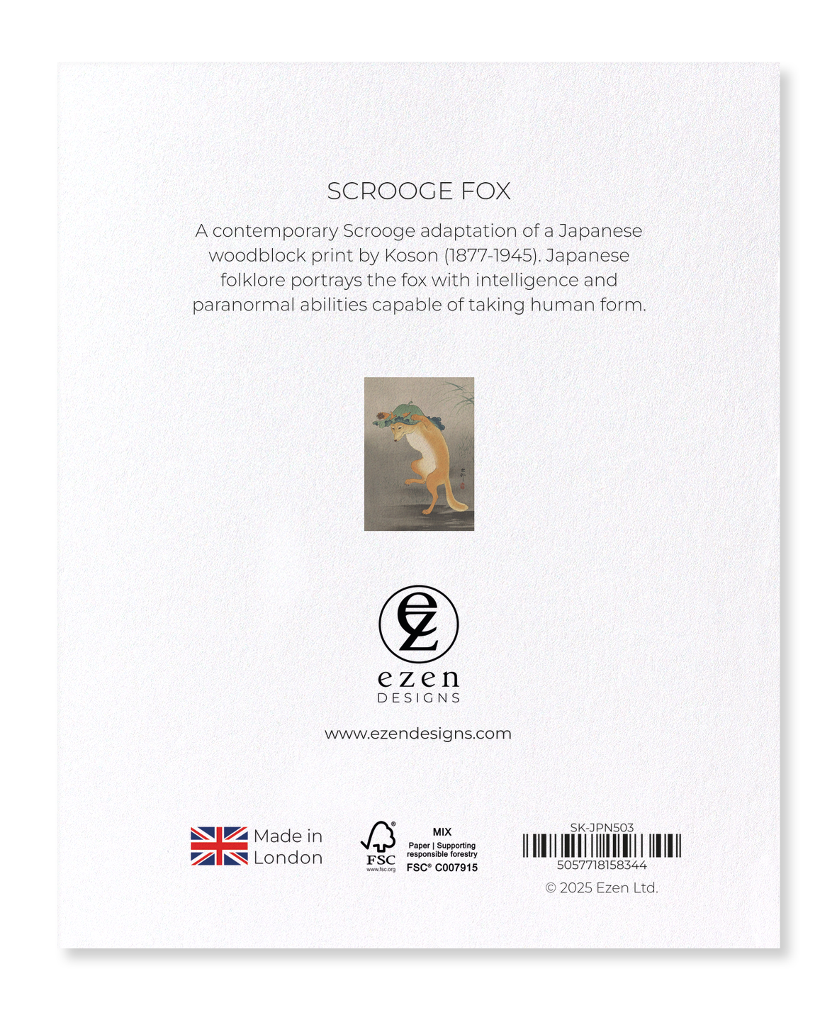 Ezen Designs - Scrooge Fox - Sticker Set