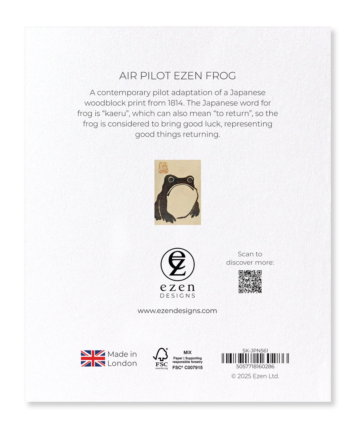 Ezen Designs - Air Pilot Ezen Frog - Sticker Set