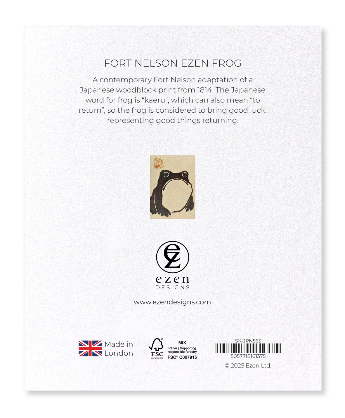 Ezen Designs - Fort Nelson Ezen Frog - Sticker Set
