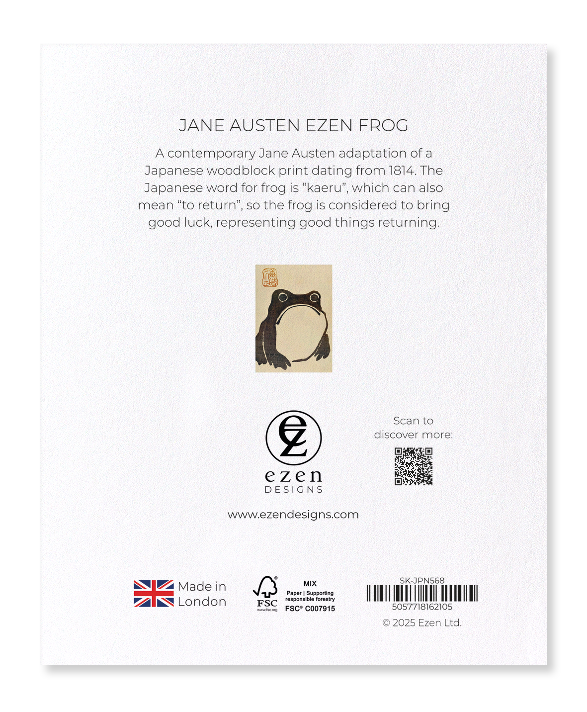 Ezen Designs - Jane Austen Ezen Frog - Sticker Set