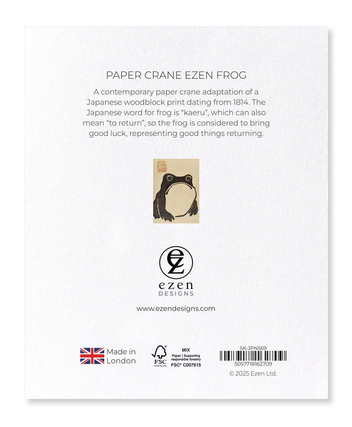 Ezen Designs - Paper crane ezen frog - Sticker Set