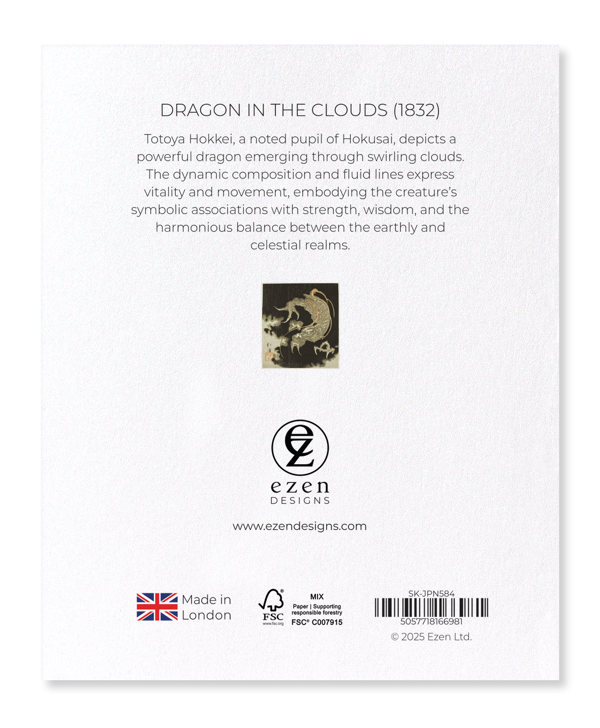Ezen Designs - Dragon in the Clouds (1832) - Sticker Set