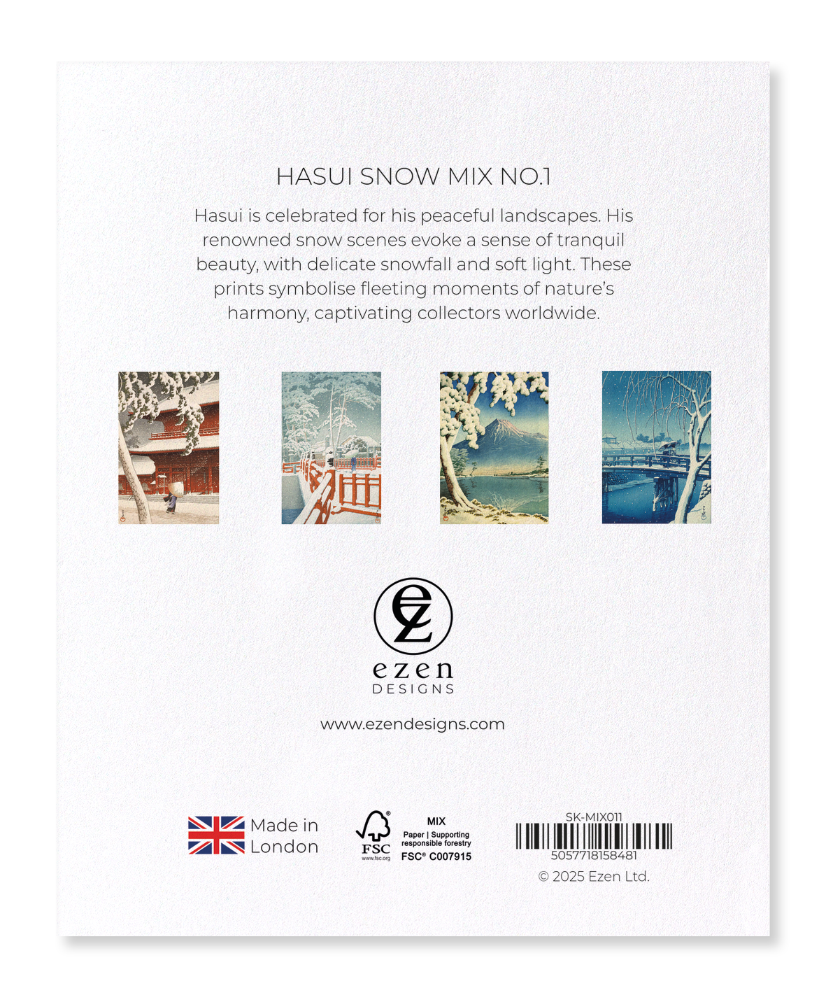 Ezen Designs - HASUI SNOW MIX NO.1 - Sticker Set
