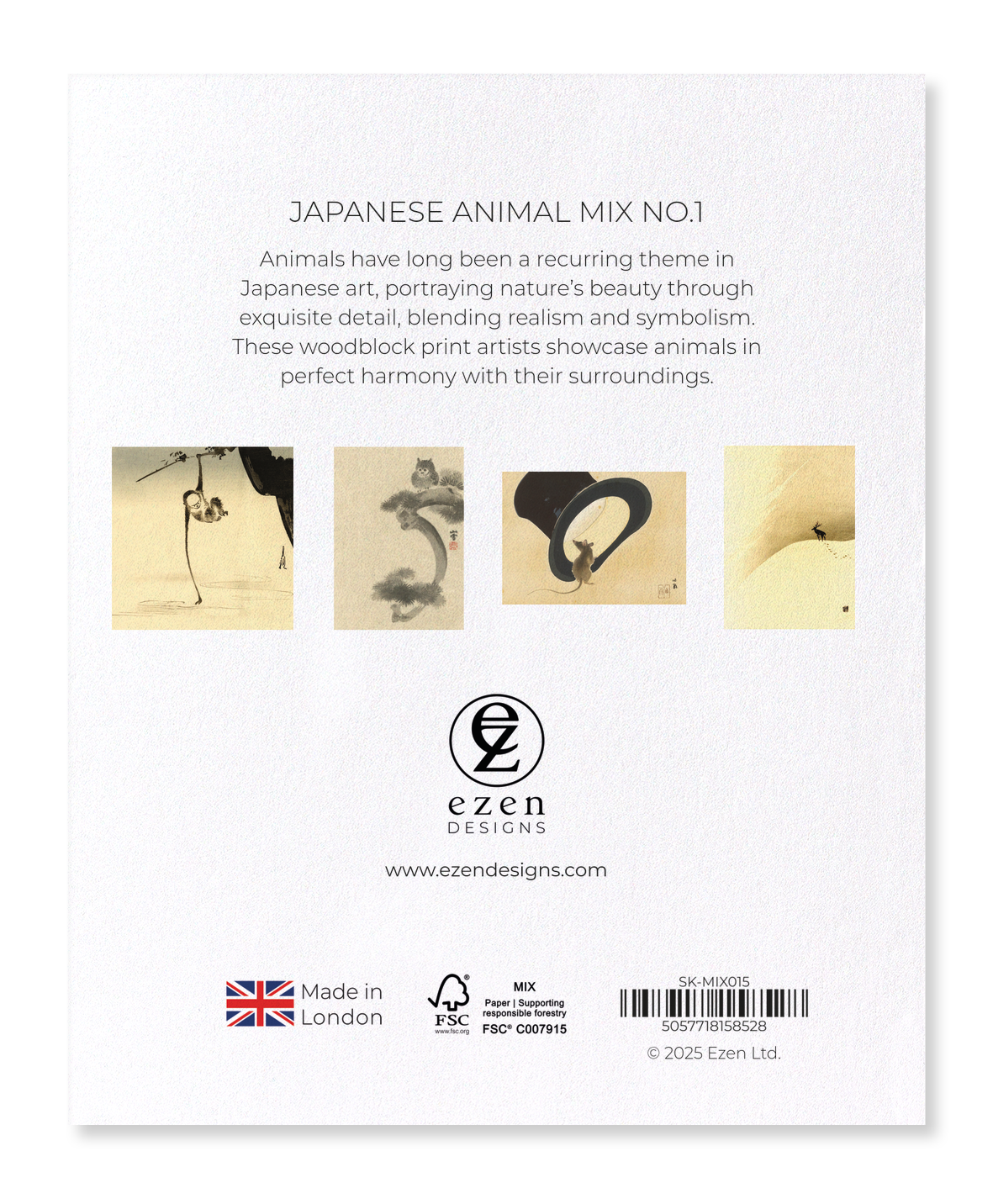Ezen Designs - JAPANESE ANIMAL MIX NO.1 - Sticker Set