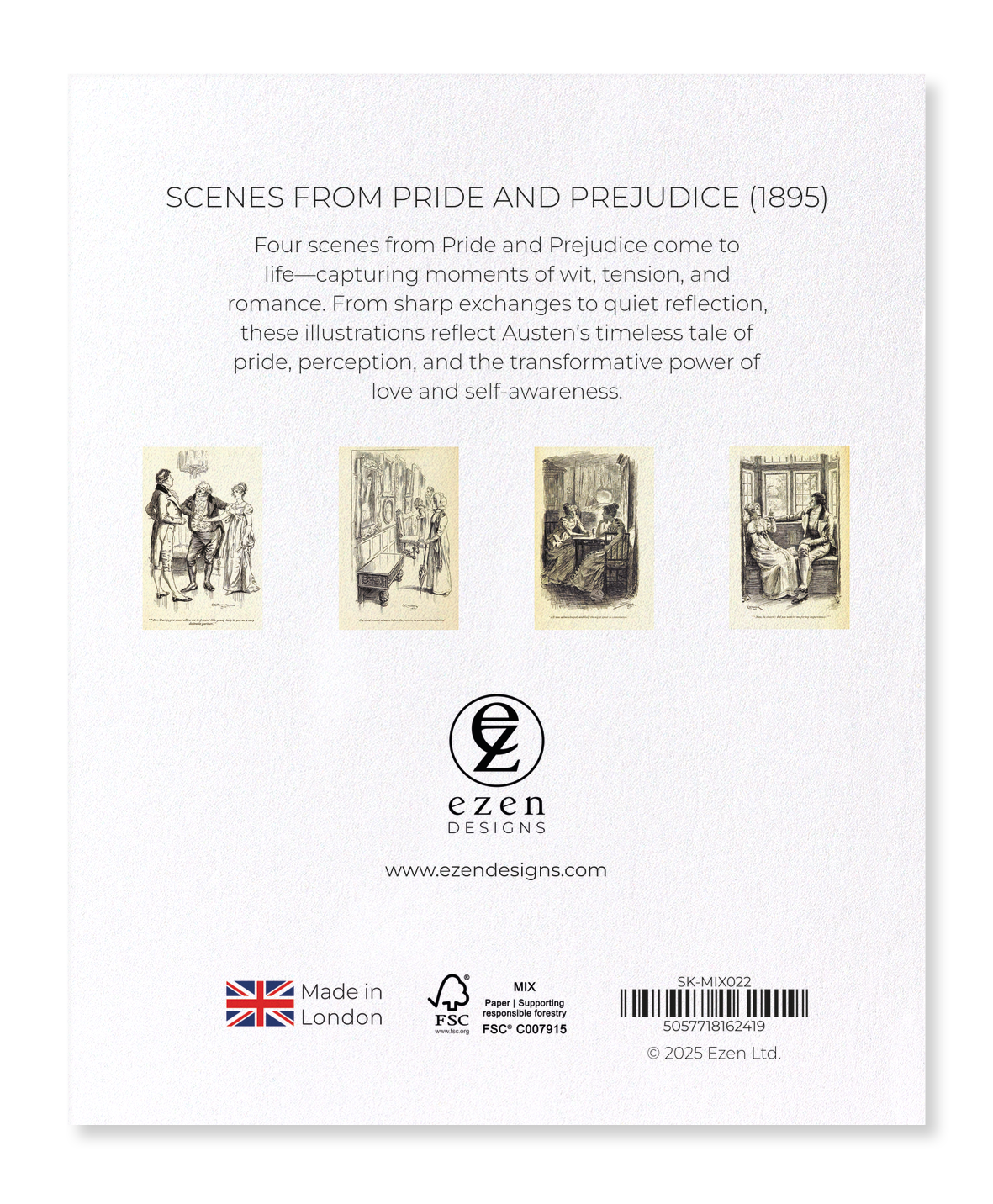 Ezen Designs - Scenes from Pride and Prejudice (1895) - Sticker Set