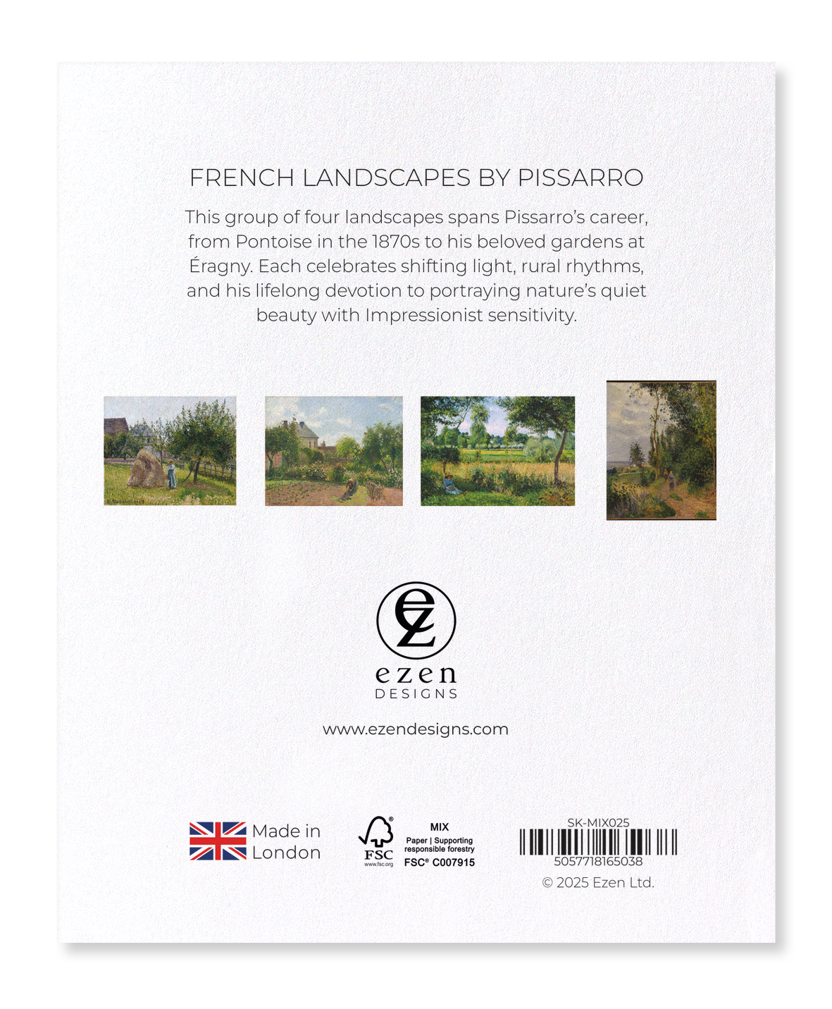Ezen Designs - French Landscapes by Pissarro - Sticker Set