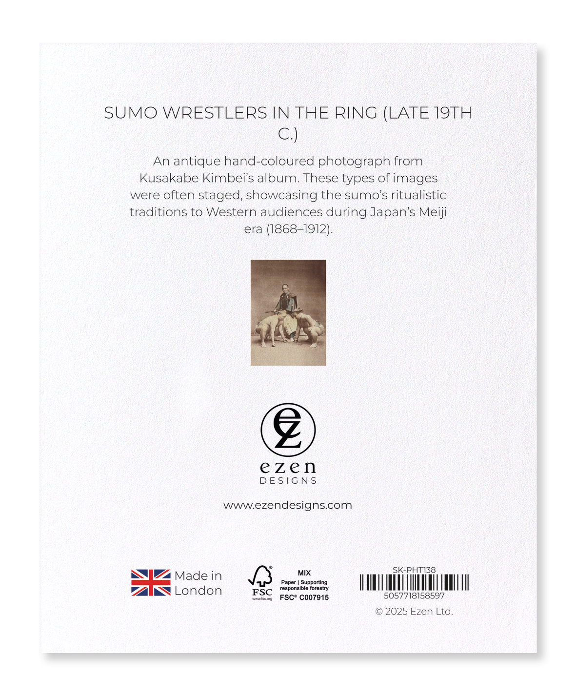 Ezen Designs - Sumo Wrestlers in the Ring (Late 19th C.) - Sticker Set