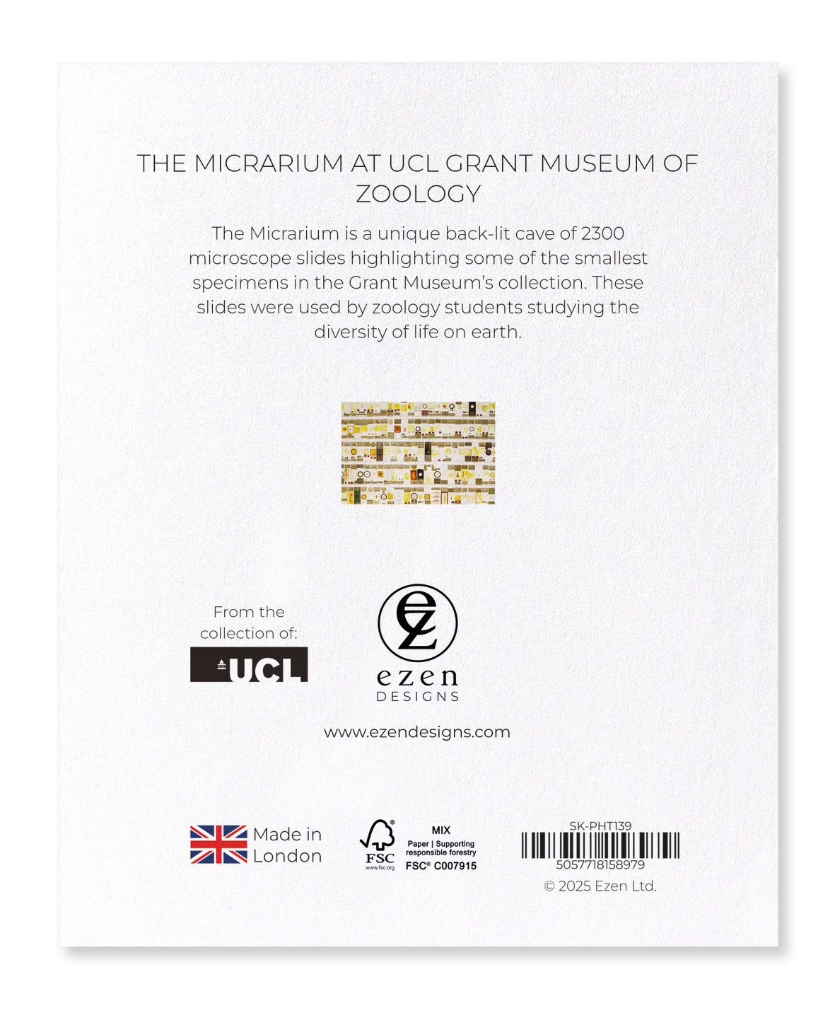 Ezen Designs - The Micrarium at UCL Grant Museum of Zoology - Sticker Set