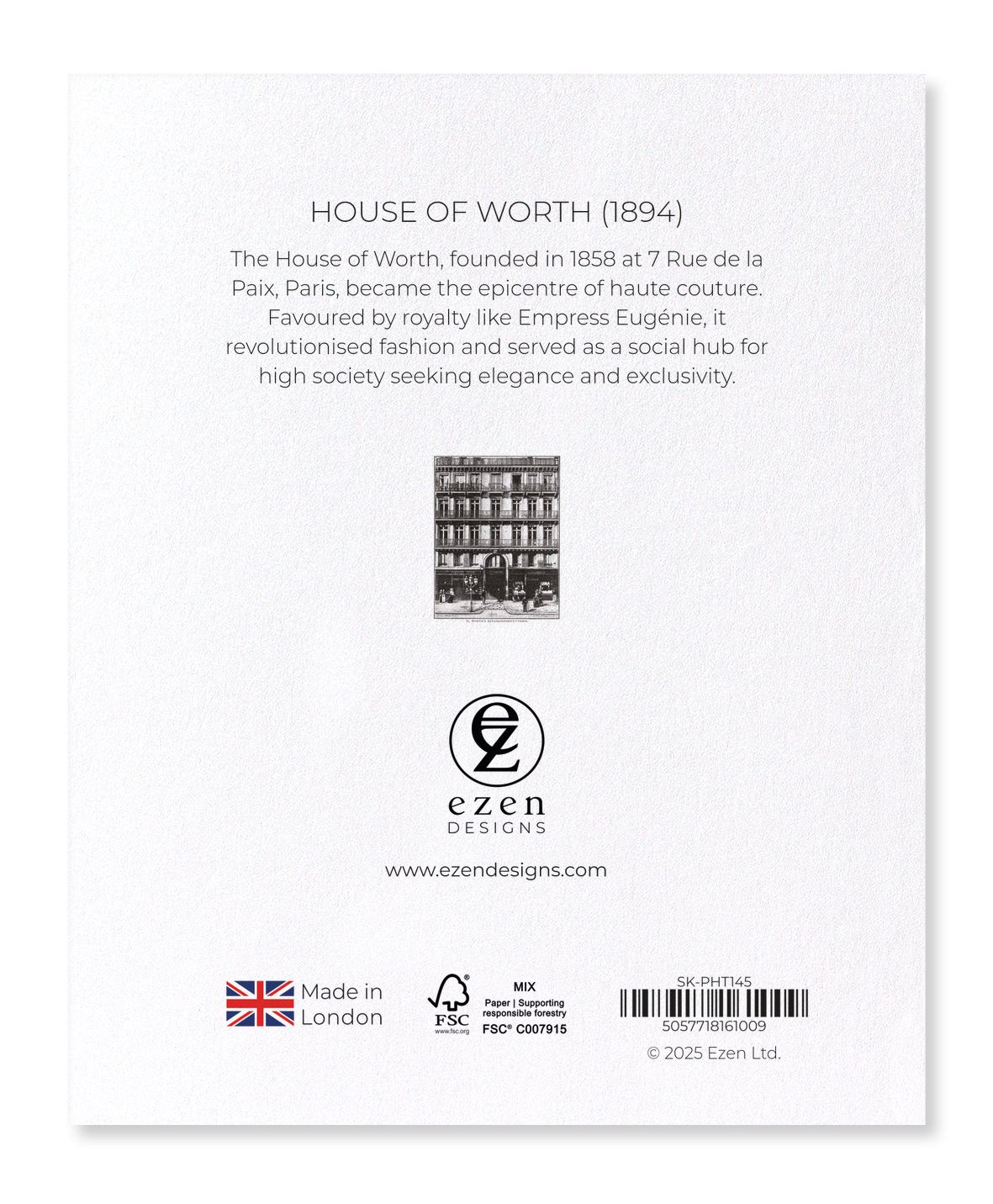 Ezen Designs - House of Worth (1894) - Sticker Set