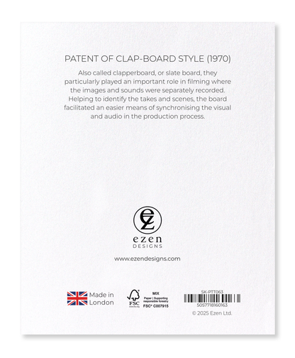 Ezen Designs - Patent of clap-board style (1970) - Sticker Set