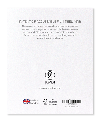 Ezen Designs - Patent of adjustable film reel (1915) - Sticker Set