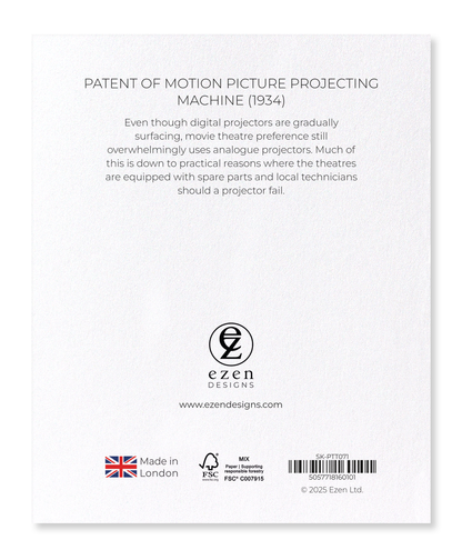 Ezen Designs - Patent of motion picture projecting machine (1934) - Sticker Set