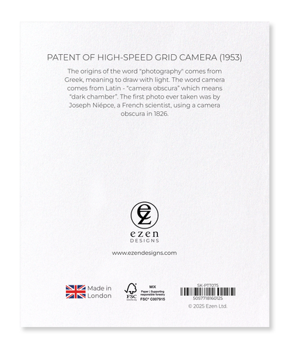 Ezen Designs - Patent of high-speed grid camera (1953) - Sticker Set