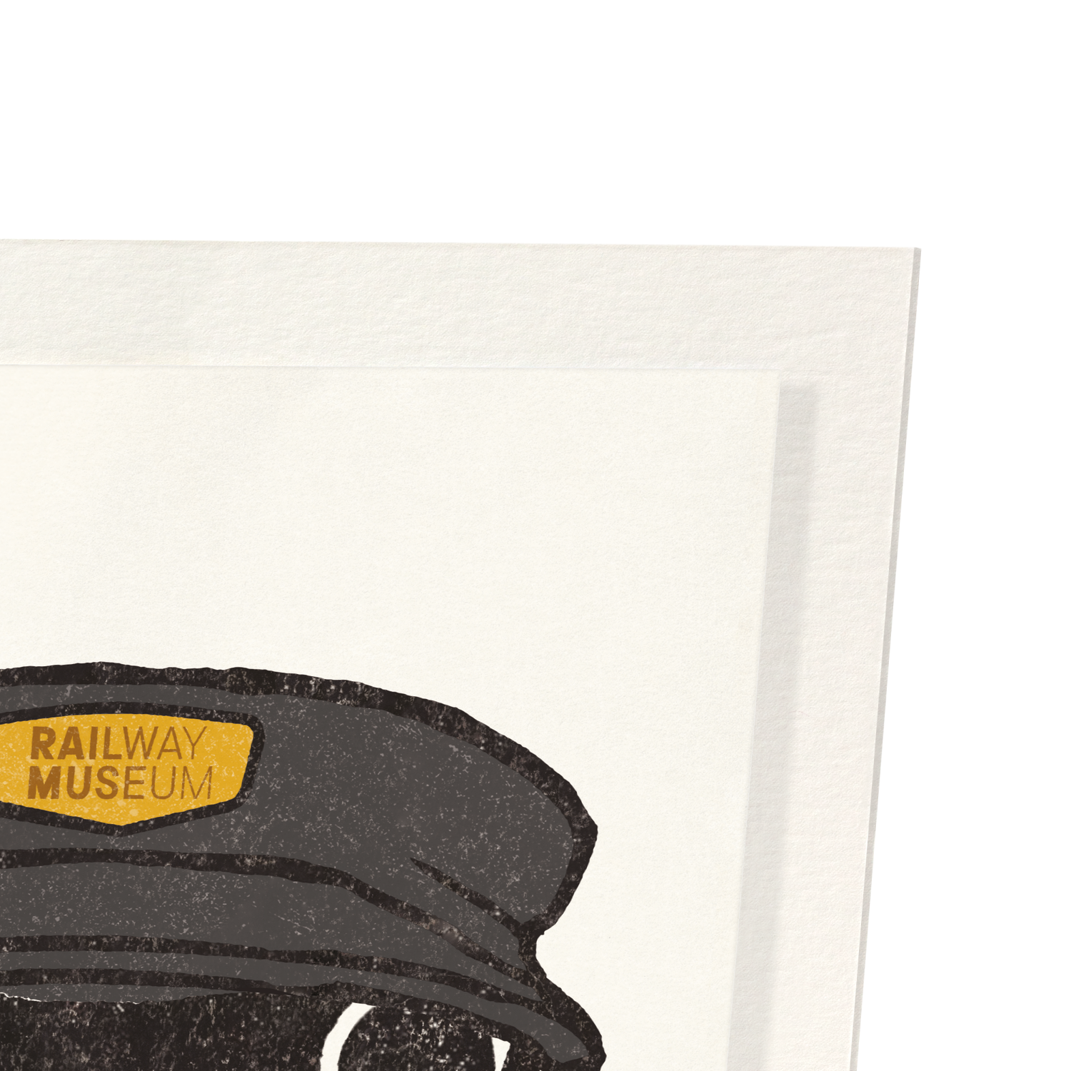 MUSEUM TRAIN DRIVER EZEN FROG: Art Print