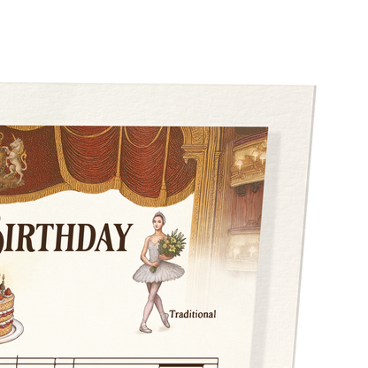 ROYAL BALLET & OPERA - BALLET HAPPY BIRTHDAY MUSIC SCORE: Bespoke Art Print