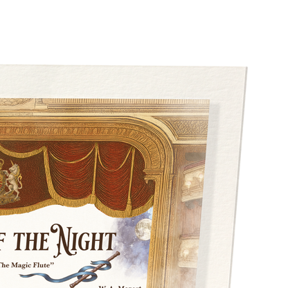 ROYAL BALLET & OPERA - THE MAGIC FLUTE MUSIC SCORE: Bespoke Art Print