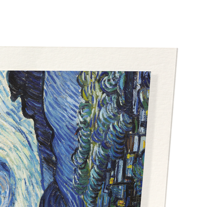 STARRY NIGHT BY VAN GOGH: Painting Art Print