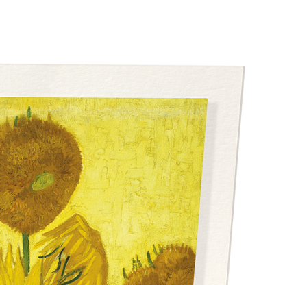 SUNFLOWERS BY VAN GOGH: Painting Art Print