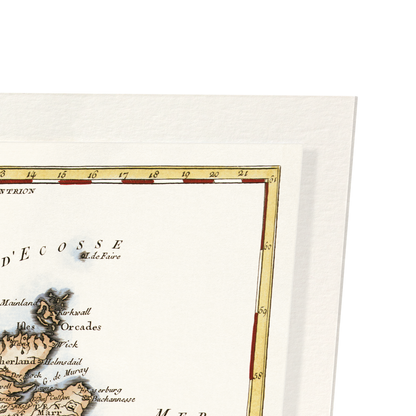 BRITISH ISLES (1760): Antique Map Art Print