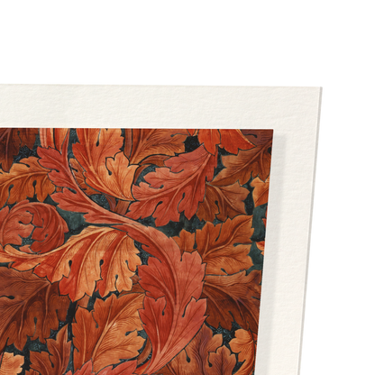 ACANTHUS (RED): Pattern Art Print