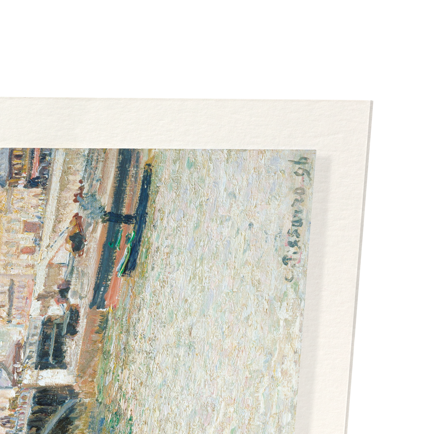 MORNING, AN OVERCAST DAY, ROUEN (1896): Painting Art Print