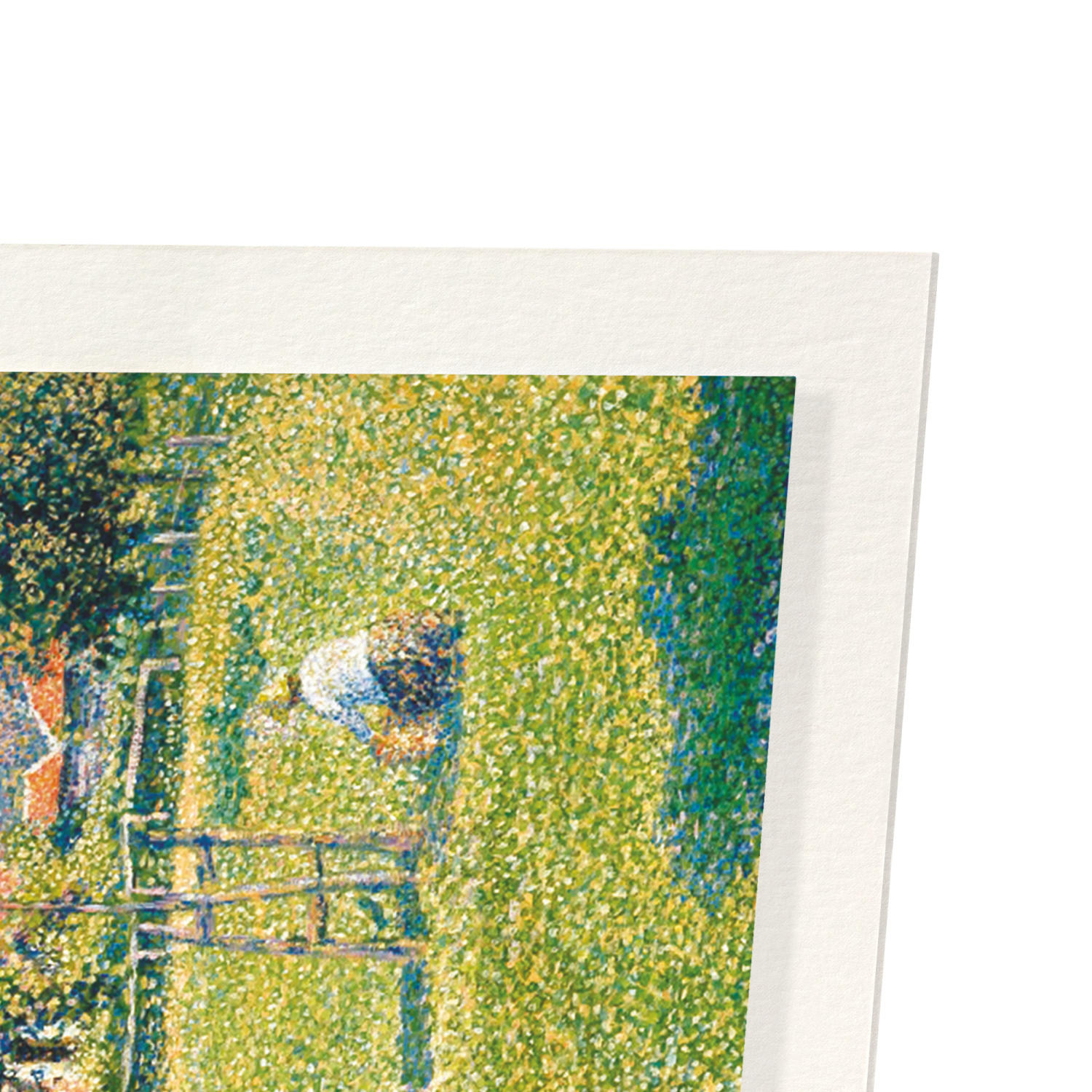 THE HOUSE OF THE DEAF WOMAN AND THE BELFRY AT ERAGNY (1886): Painting Art Print