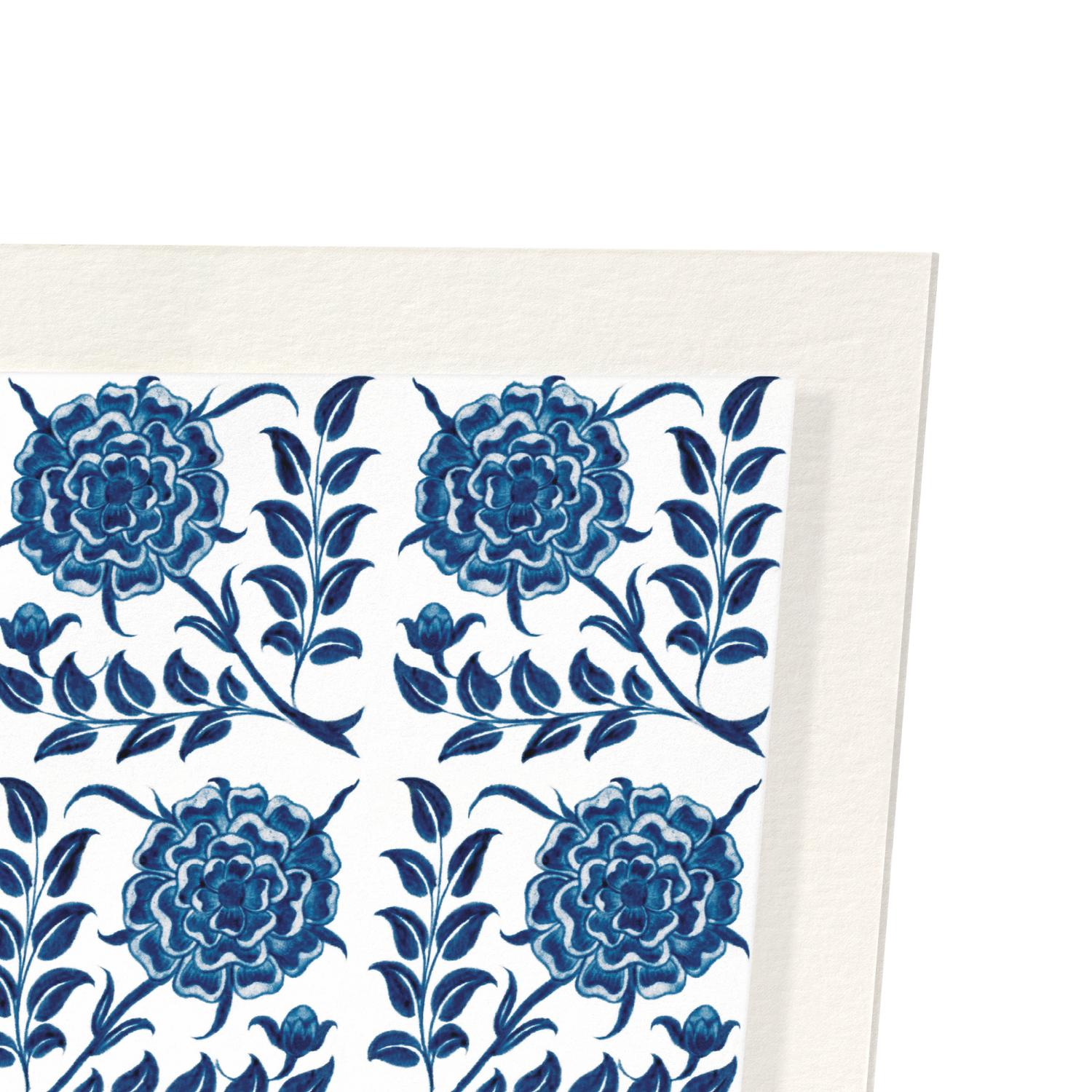 TUDOR ROSE BY DE MORGAN (C.1888-1897): Pattern Art Print