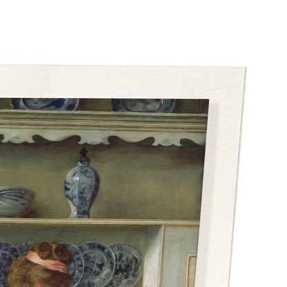BLUE AND WHITE (1896): Painting Art Print